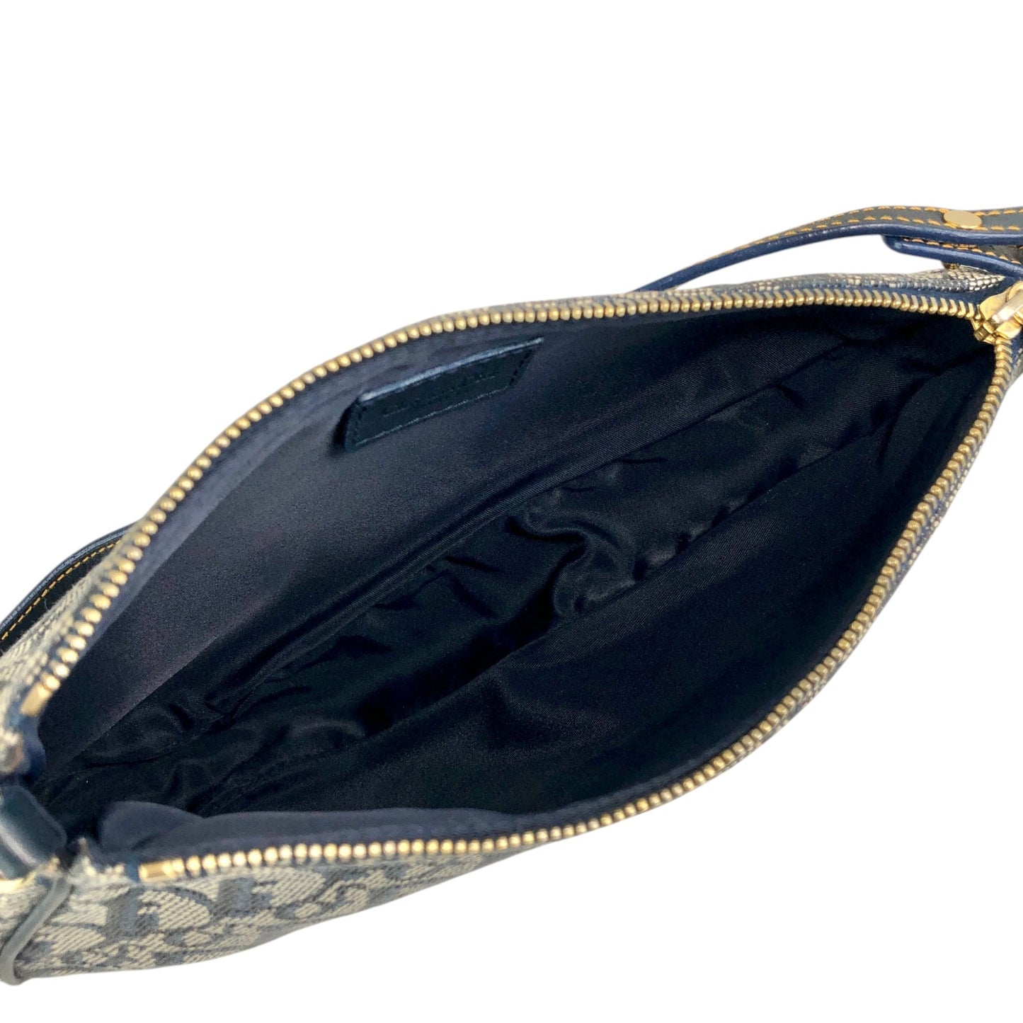 Christian Dior Trotter Small Handbag Shoulder bag Navy Vintage szr3xn