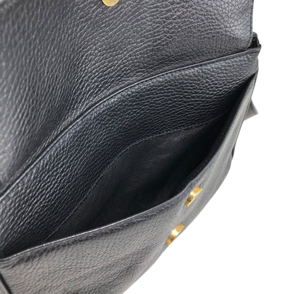 CELINE Blason Shoulder bag Black Vintage ted3ve