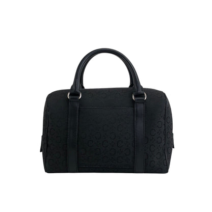 CELINE Small Boston bag Handbag Black Vintage w8thgk