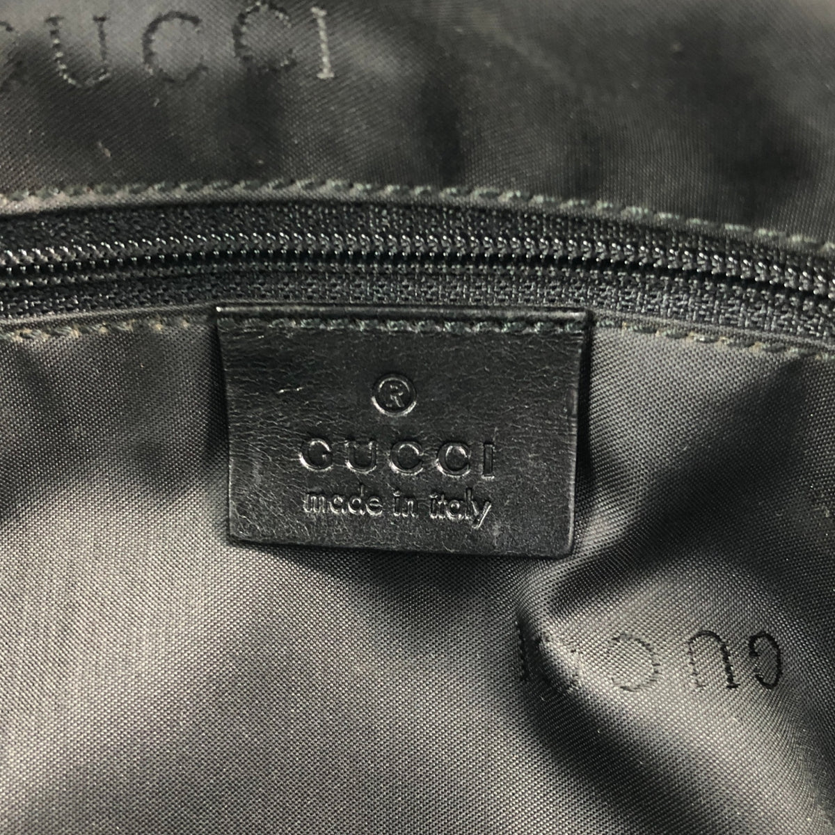 GUCCI Logo Backpack Black Vintage t2zdxz