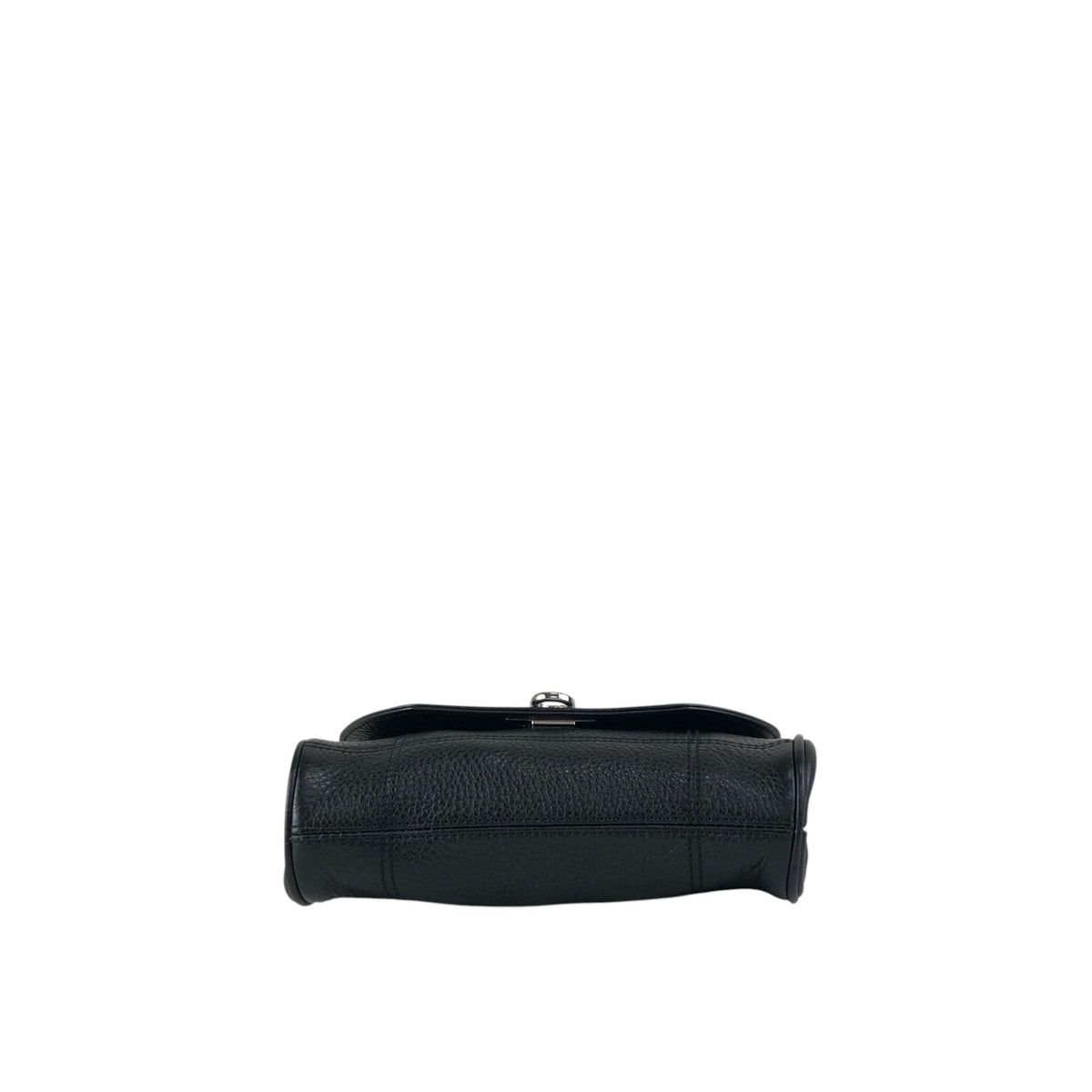 Salvatore Ferragamo Gancini Chain Shoulder bag Black Vintage sj8amk