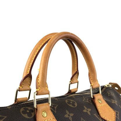LOUIS VUITTON Monogram Small Boston bag Handbag BrownM41528  Vintage ejs7u6