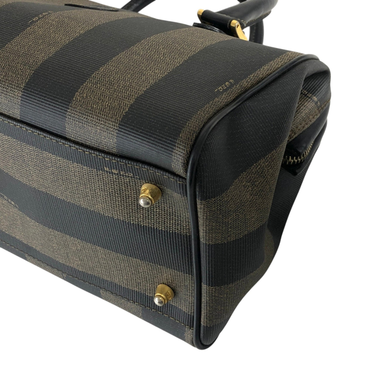 FENDI Pecan Two-way Small Boston bag Shoulder bag Black Vintage 3d83yd