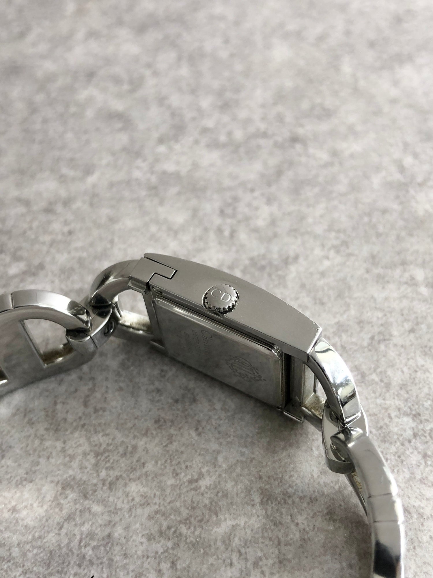 Christian Dior Quartz Watch Silver D78-109 Vintage esyj68