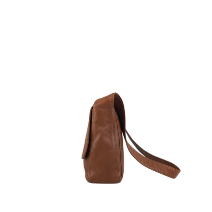 CHANEL Coco Mark Shoulder bag Brown Vintage 4fngsv