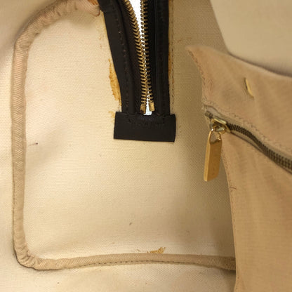 CELINE Macadam Handbag Boston bag White Vintage yci5hj