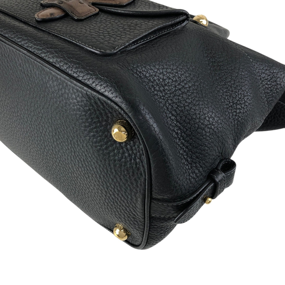 LOEWE Anagram Two-way Handbag Shoulder bag Black Vintage 2n8mxe