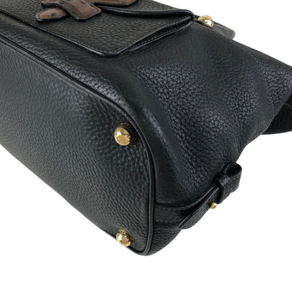 LOEWE Anagram Two-way Handbag Shoulder bag Black Vintage 2n8mxe