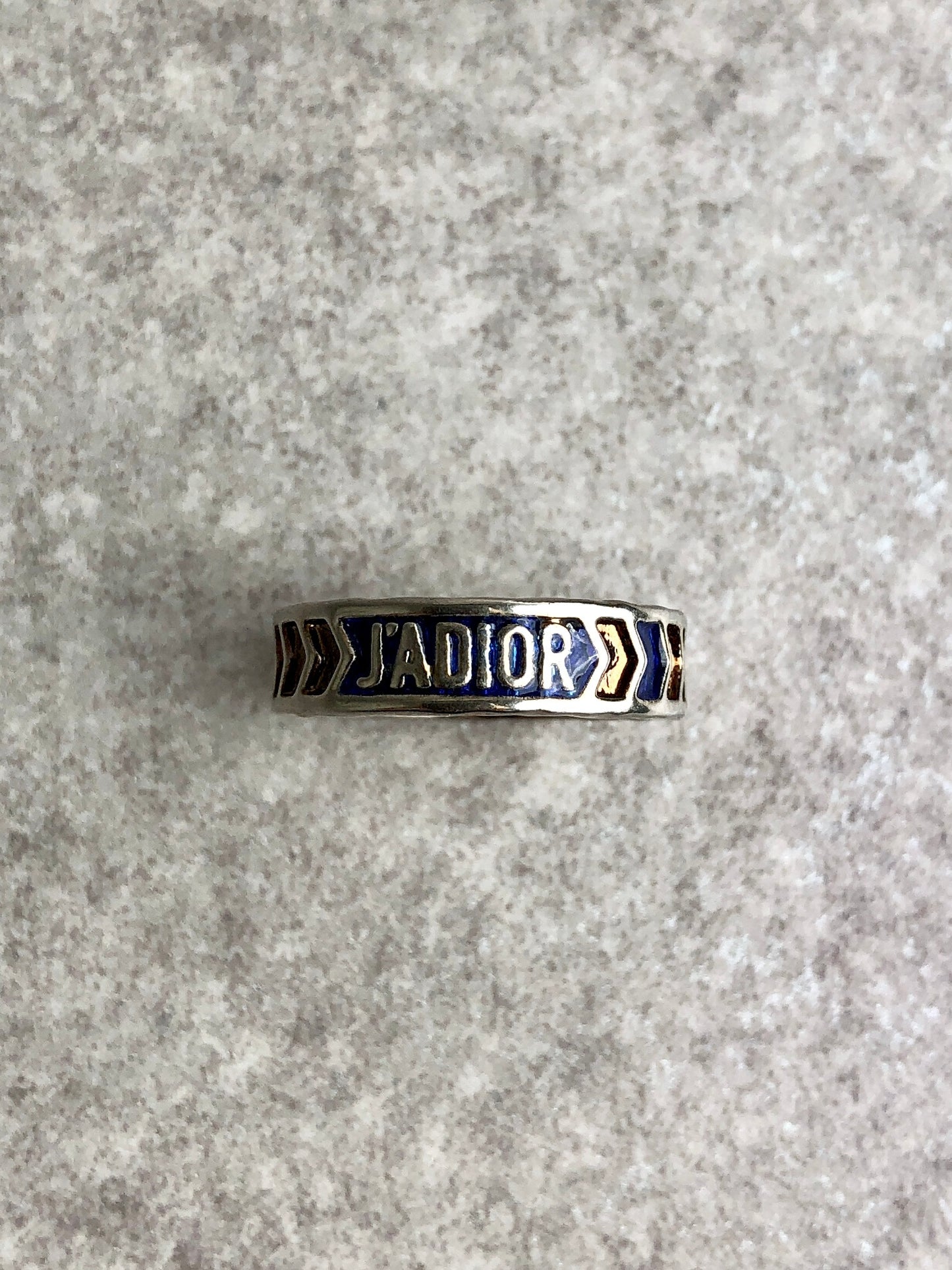 Christian Dior Ring Silver JADIOR Vintage d5vezu