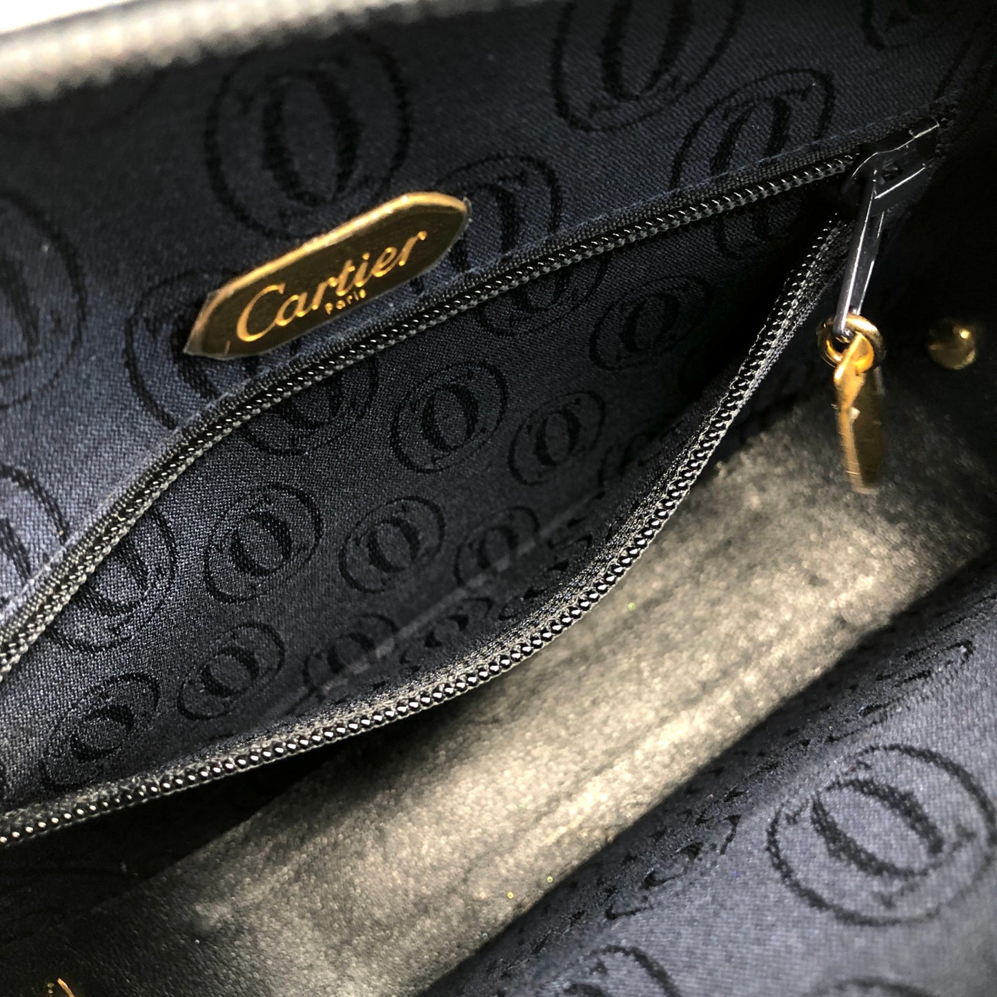 Cartier Shoulder bag Navy Vintage eiri7j