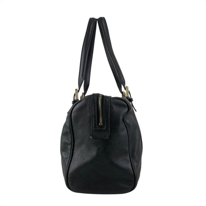 GUCCI GG Motif Small Boston bag Handbag Black Vintage f7jncz