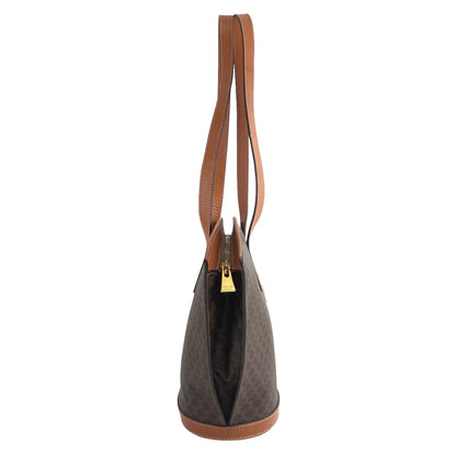 CELINE Macadam Blason Handbag Totebag Brown Vintage iwefyd