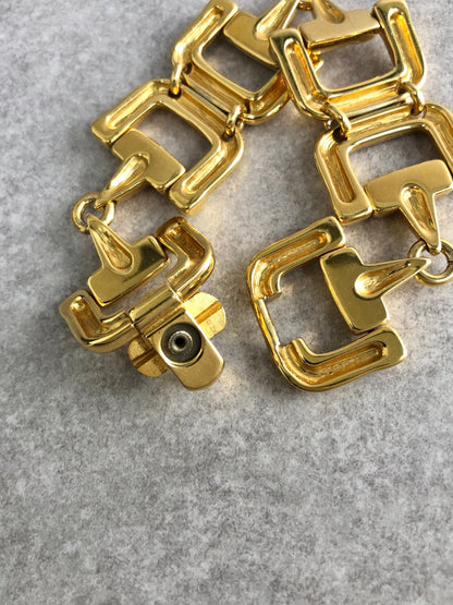 GUCCI Horse Bit Tom Ford Era Bracelet Gold Vintage xc7jci
