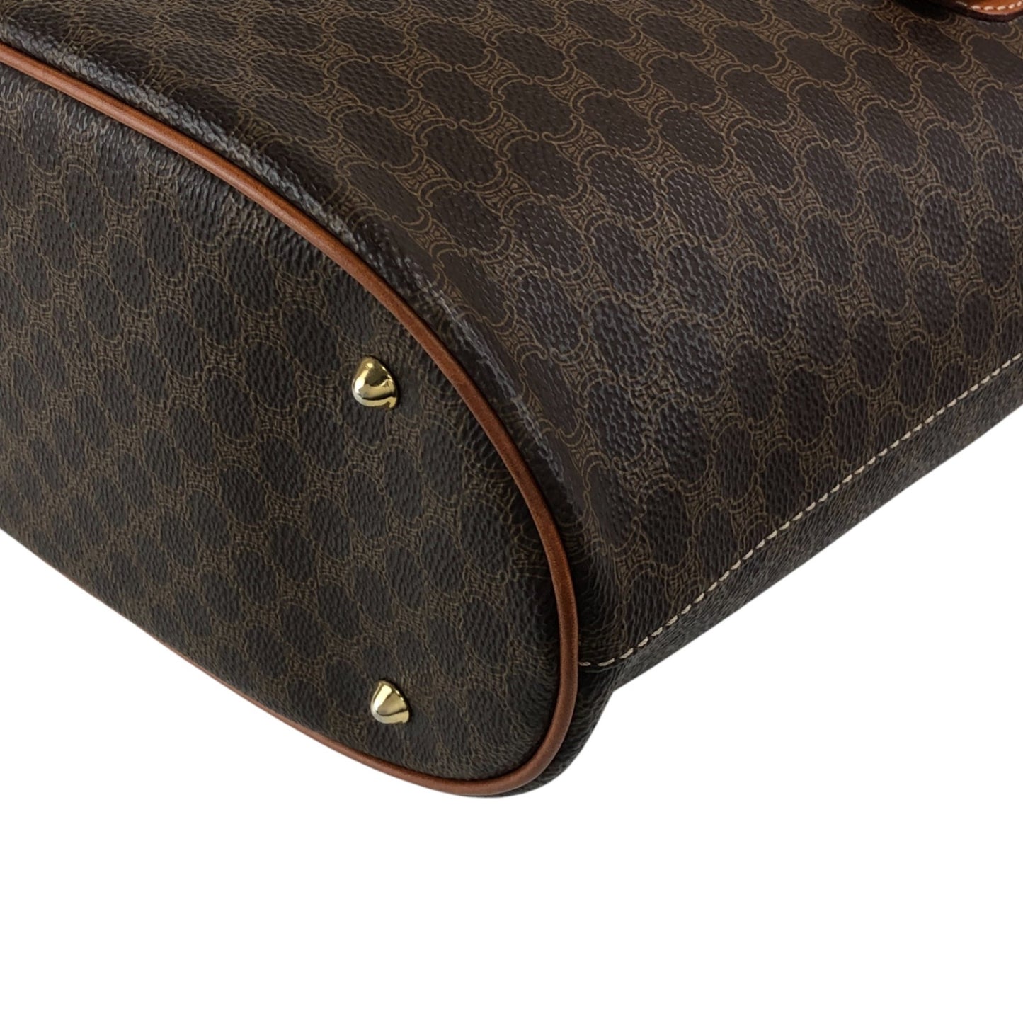 CELINE Macadam Blason Totebag Brown Vintage 53y3ej