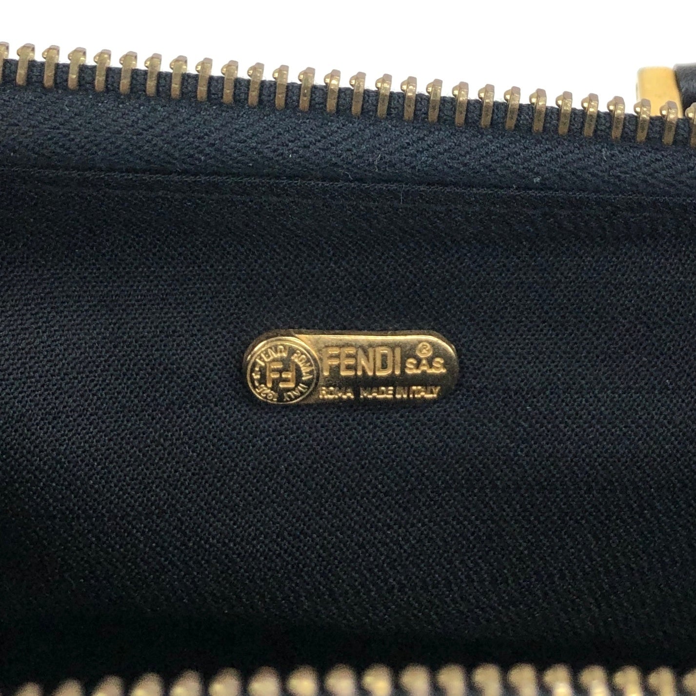 FENDI Pecan Logo Two-way Handbag Shoulder bag Brown Vintage bhyk7a