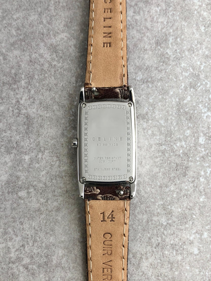CELINE Macadam Blason Watch Brown Vintage mhphxp