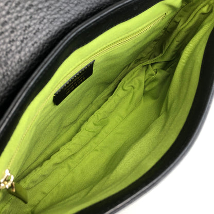 Salvatore Ferragamo Gancini Shoulder bag Black Vintage hrpw36