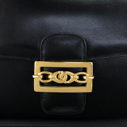 CELINE Horse Bit Shoulder bag Black Vintage jh7wiz