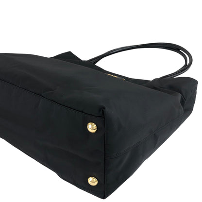 PRADA Tessuto Logo Handbag Black Vintage cmchvi