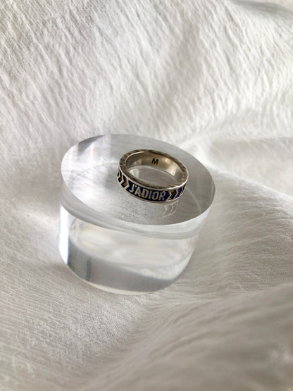 Christian Dior Ring Silver JADIOR Vintage d5vezu