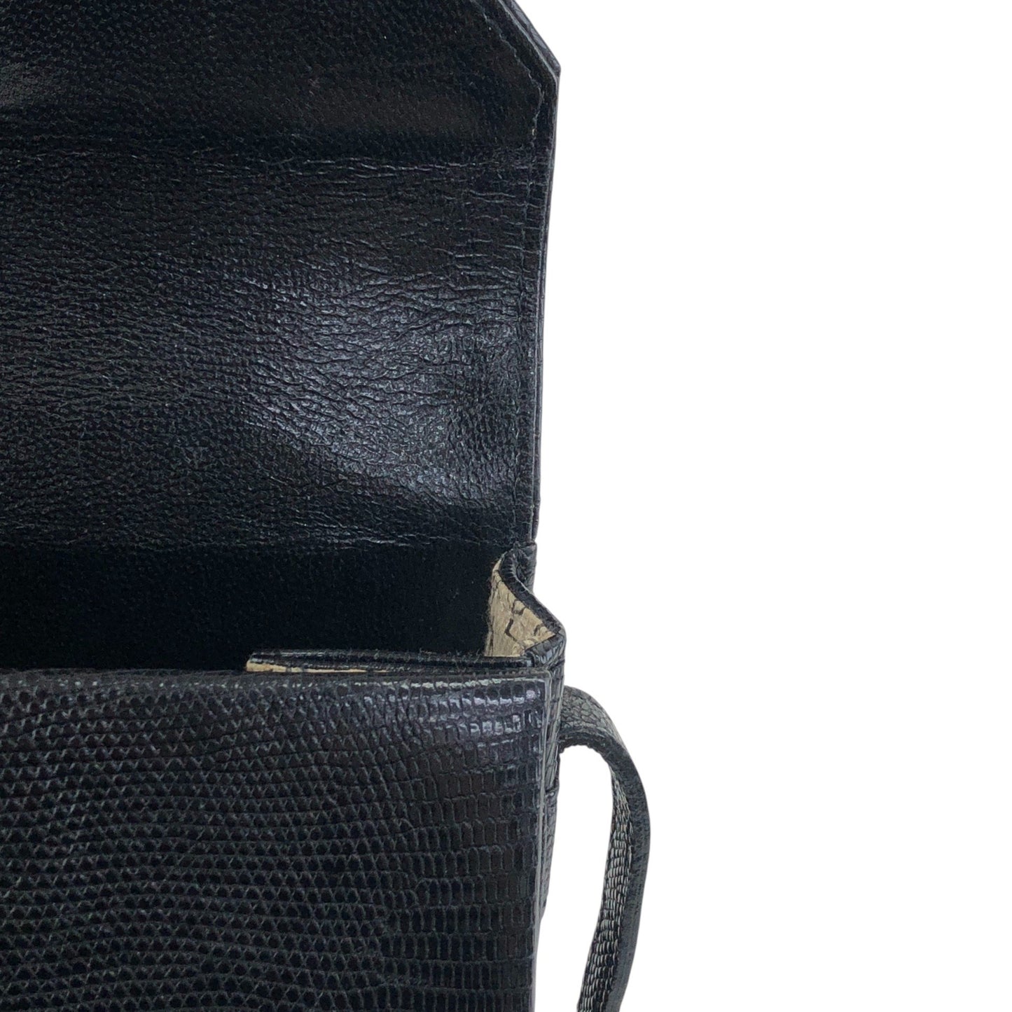 Yves Saint Laurent YSL Logo Shoulder bag Black Vintage 5hfhbh