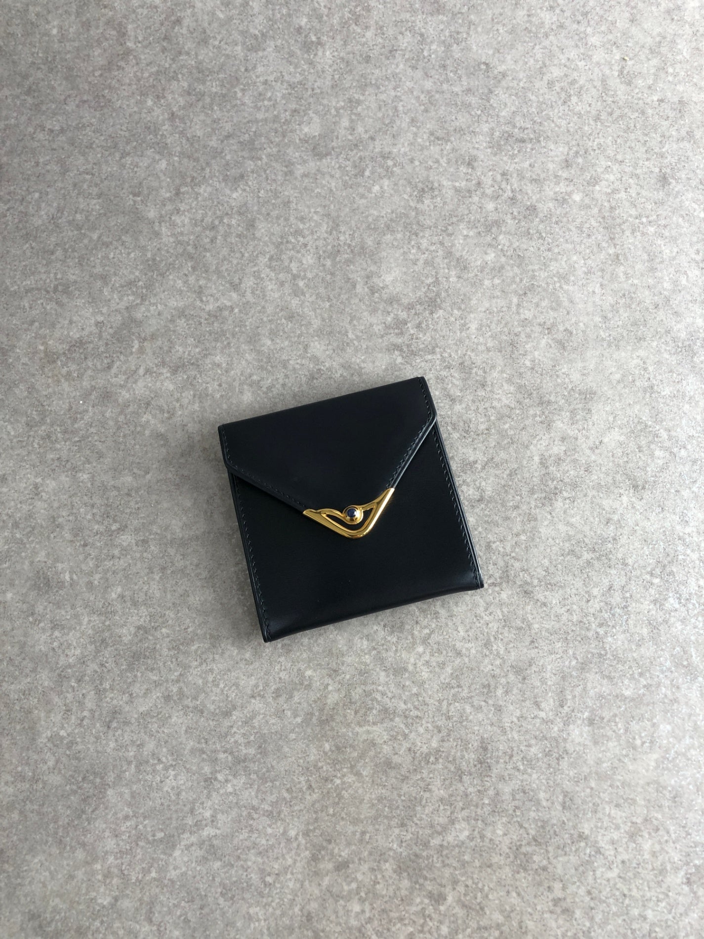 Cartier Coin Purse Black Vintage f2egru