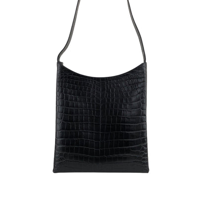 Salvatore Ferragamo Gancini Shoulder bag Black Vintage gpf38m