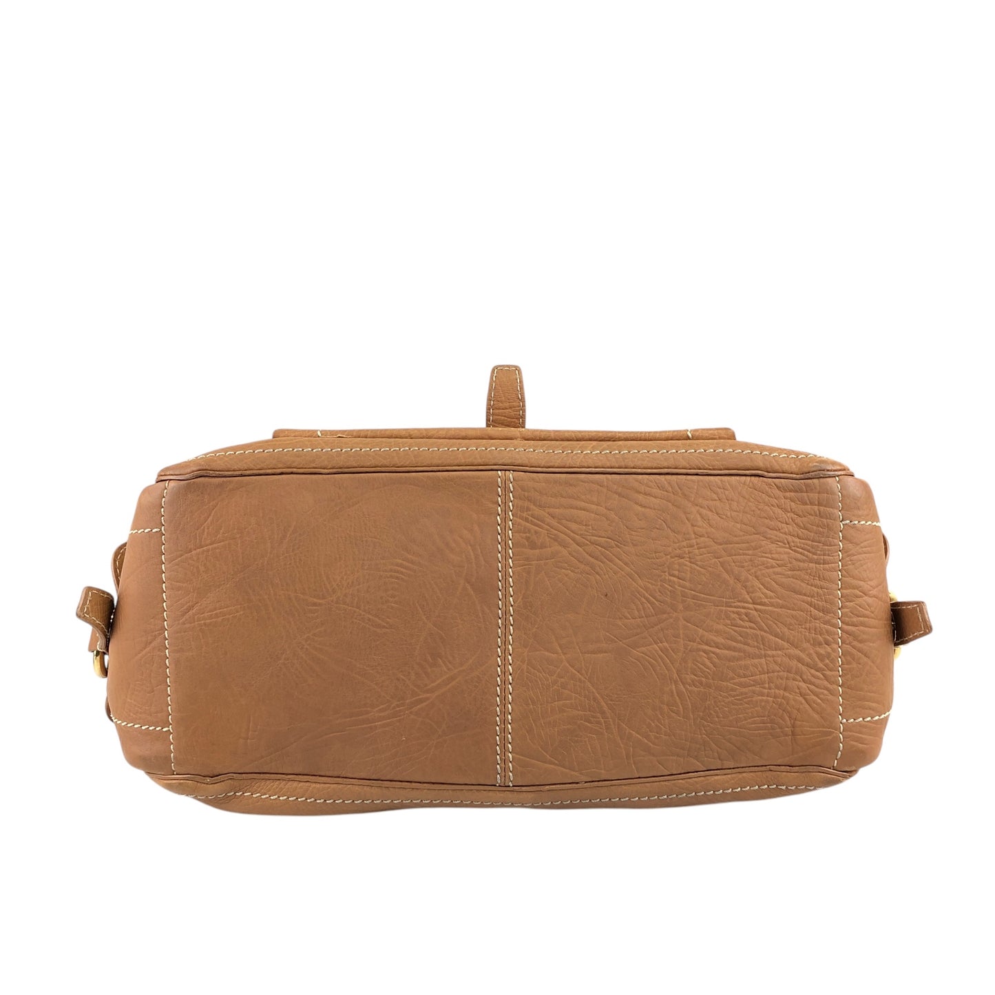 CELINE Blason Handbag Camel Vintage d6g4j8