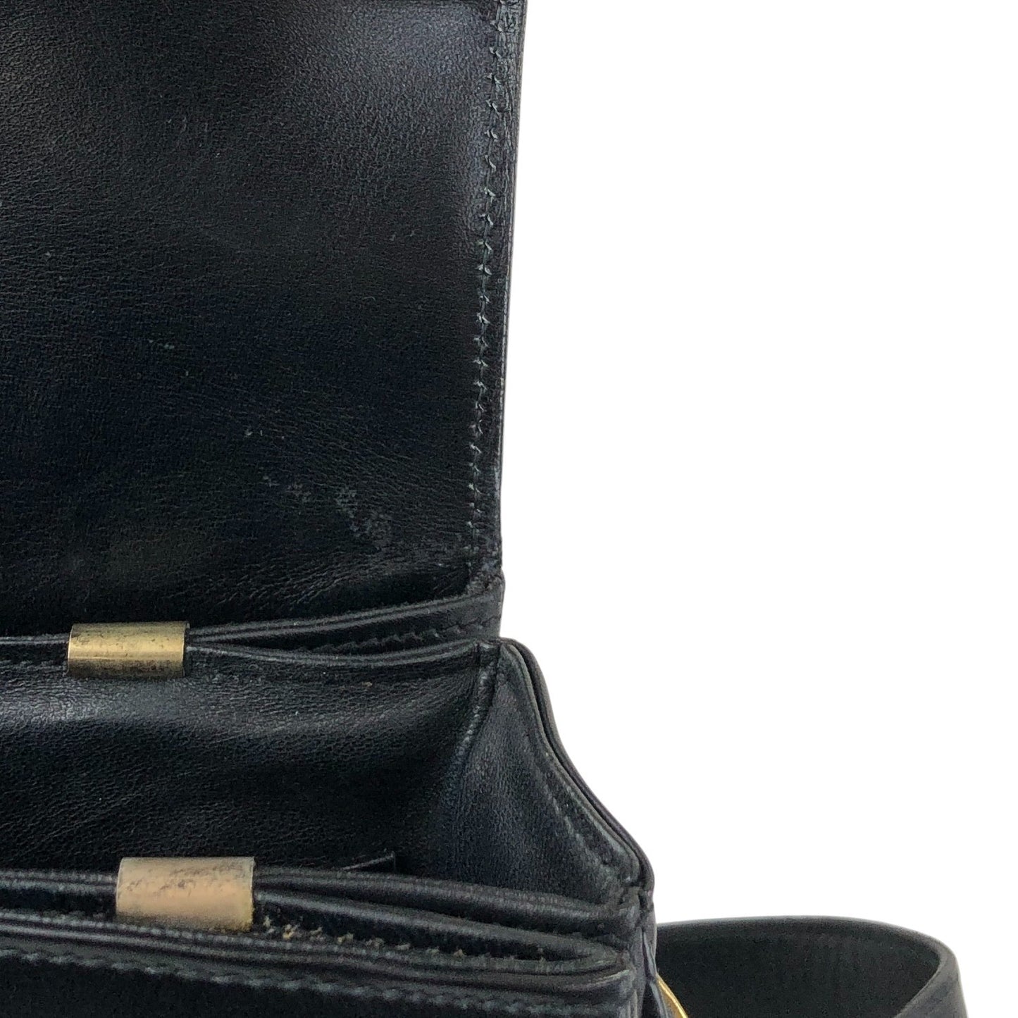 CELINE Horse Carriage Shoulder bag Black Vintage gec7v4