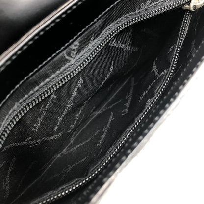 Salvatore Ferragamo Gancini Shoulder bag Black Vintage psuefg