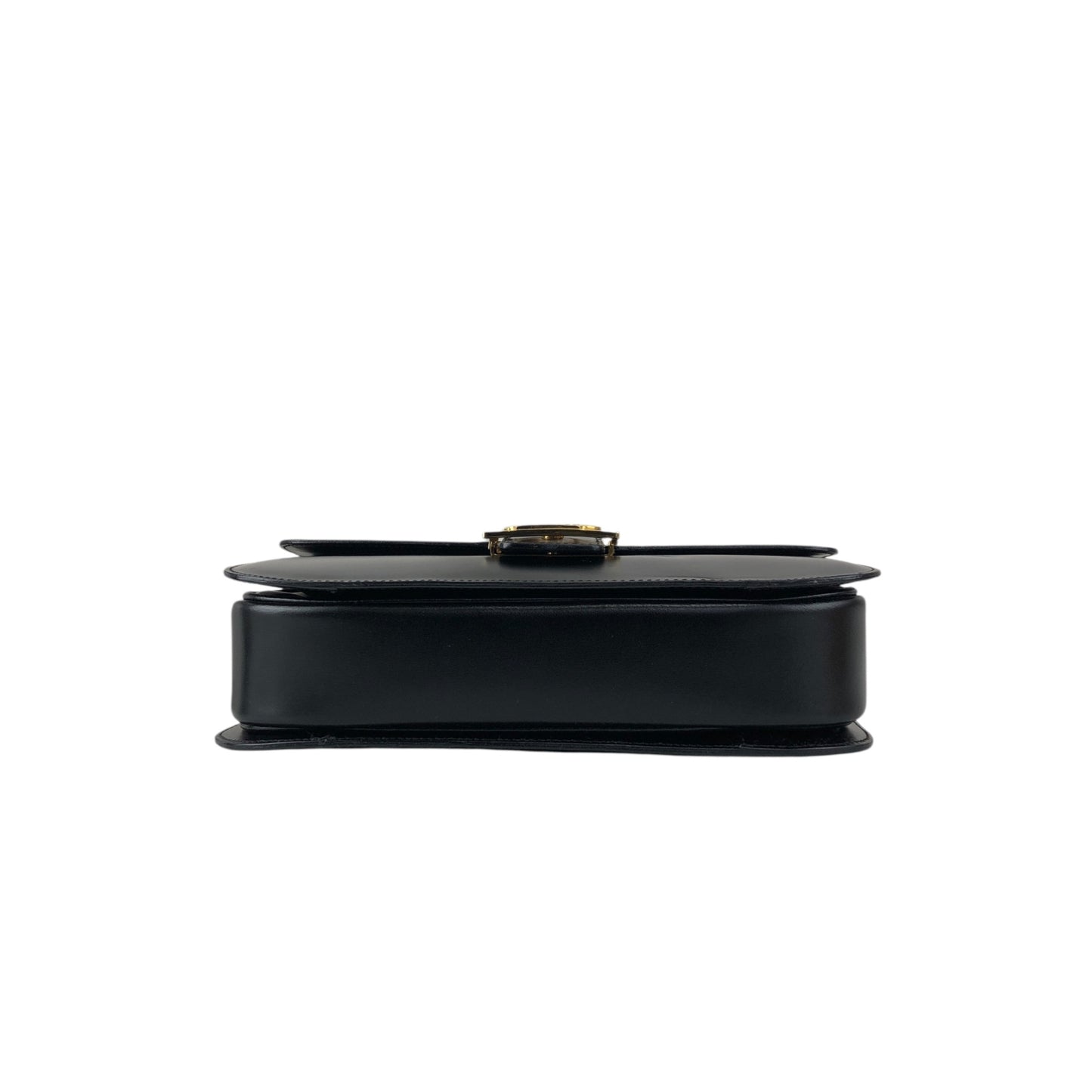 CELINE Horse Carriage Crossbody Shoulder bag Black Vintage 4mrnet
