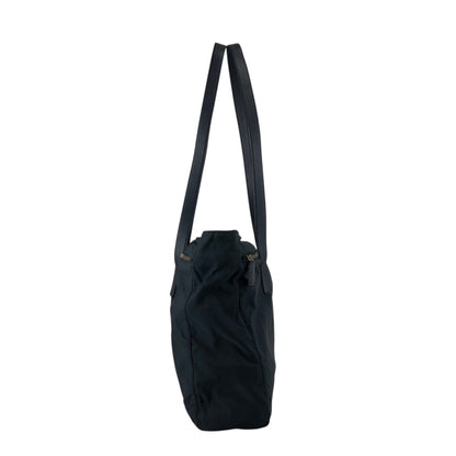 PRADA Tessuto Triangle Logo Totebag Black Vintage nvkgms