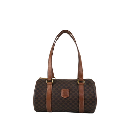 CELINE Macadam Blason Handbag Brown Vintage d6ntg2