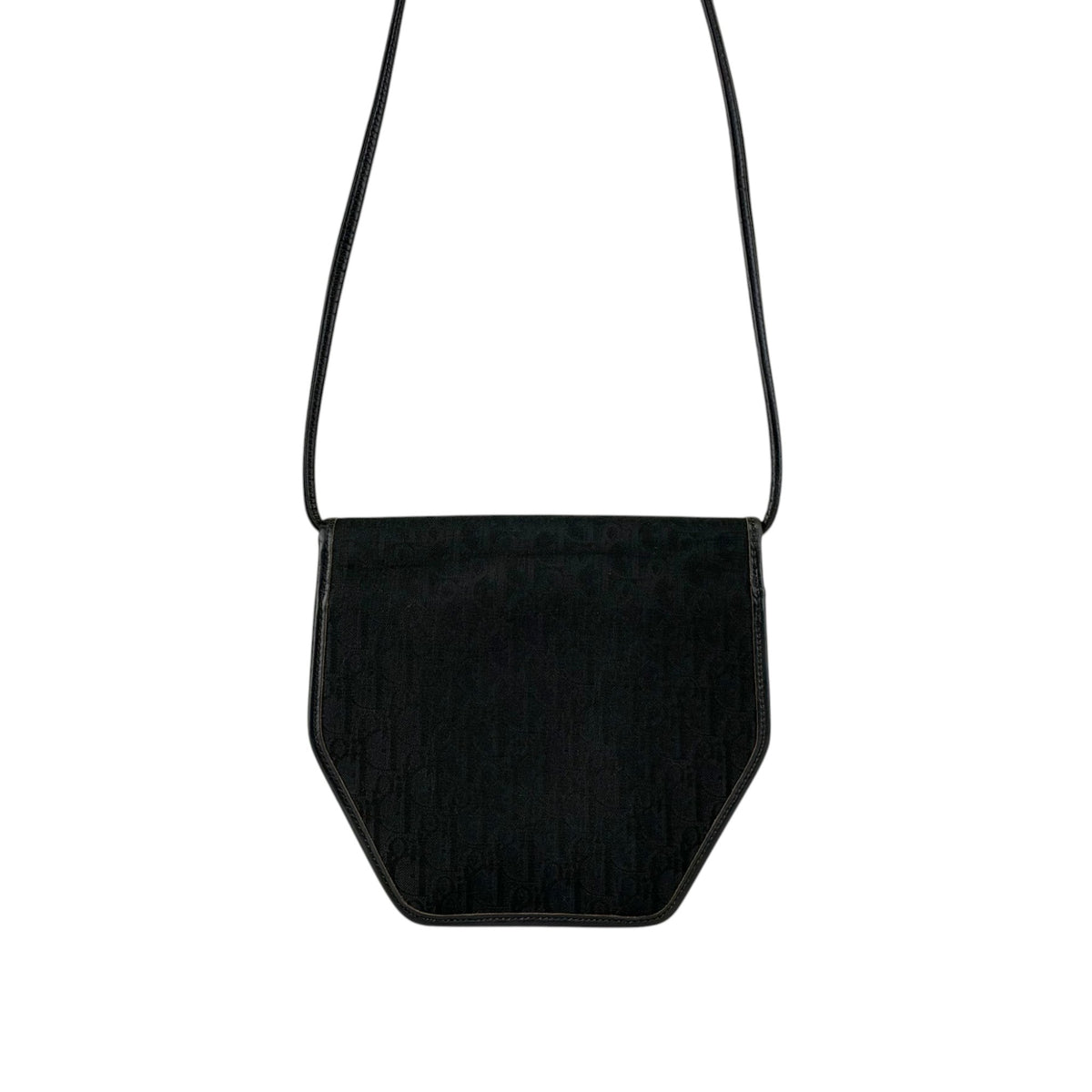 Christian Dior Trotter Logo Shoulder bag Black Vintage k5b8r3