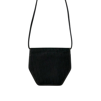 Christian Dior Trotter Logo Shoulder bag Black Vintage k5b8r3