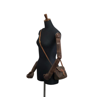 CELINE Macadam Front Buckle Shoulder bag Brown Vintage hkdpre