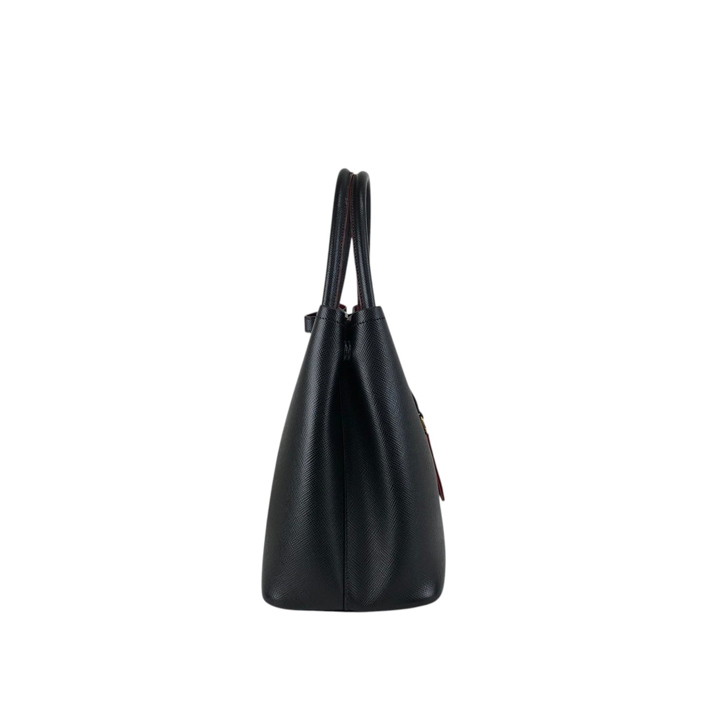 PRADA Triangle Logo Handbag Black Vintage n54bxv