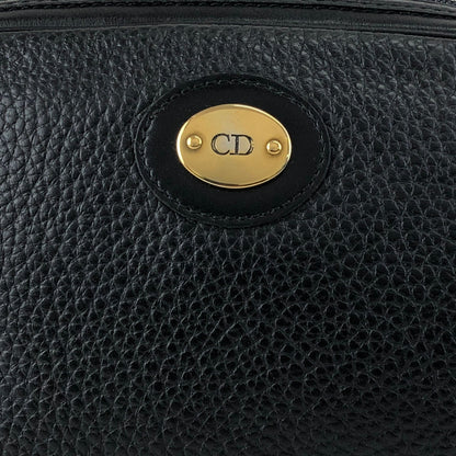 Christian Dior CD Logo Shoulder bag Black Vintage uh6gdz
