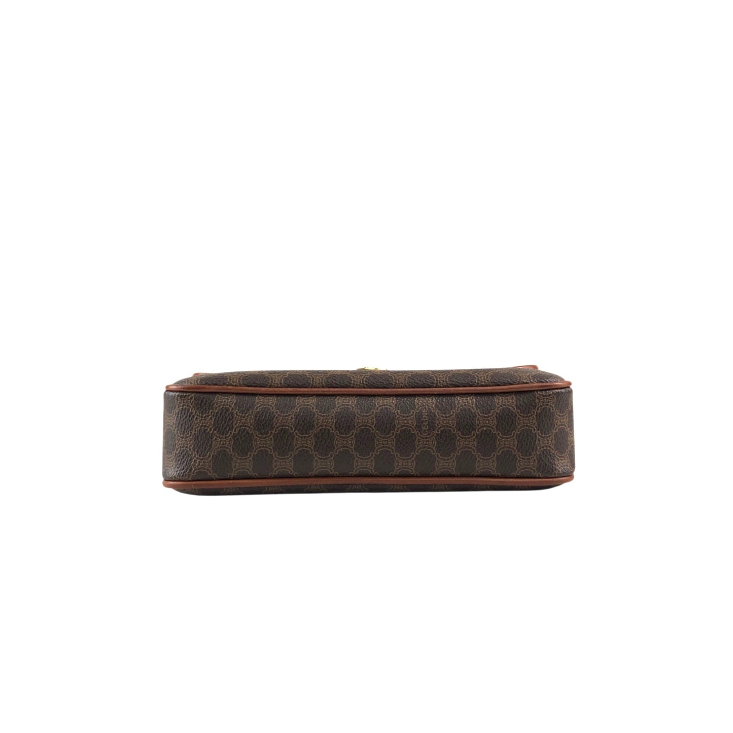 CELINE Macadam Blason Shoulder bag Brown Vintage 2mumnz