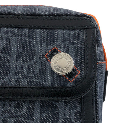 Christian Dior Trotter Flap Shoulder bag Indigo Vintage jb5tcy