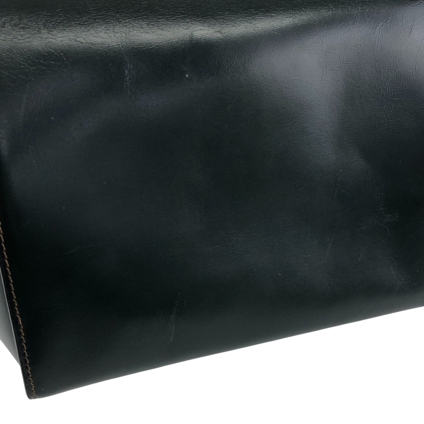 LOEWE Logo Embossed Shoulder bag Dark Green Vintage 583xh5