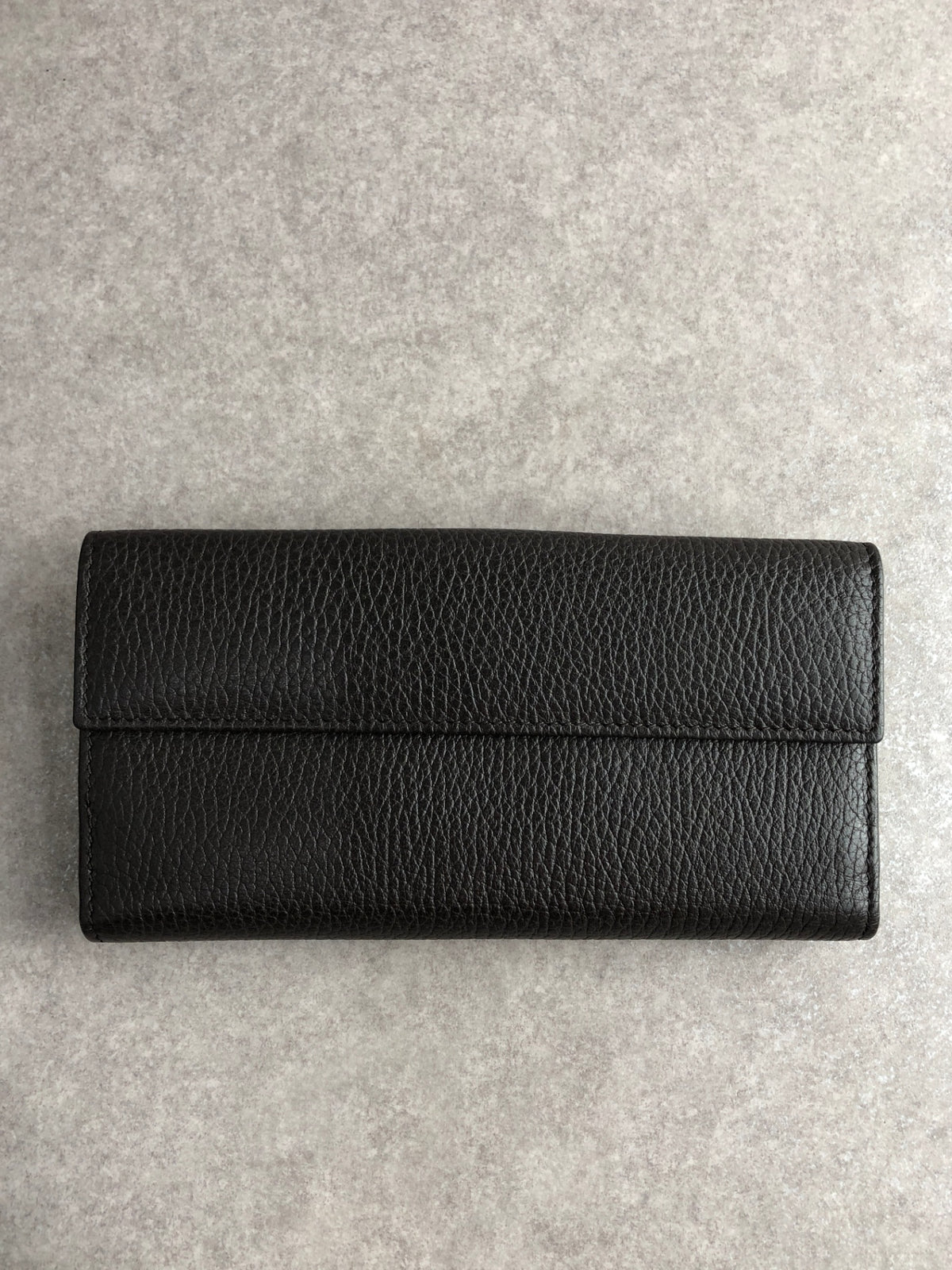 GUCCI Logo Long Wallet Brown Vintage aw4six