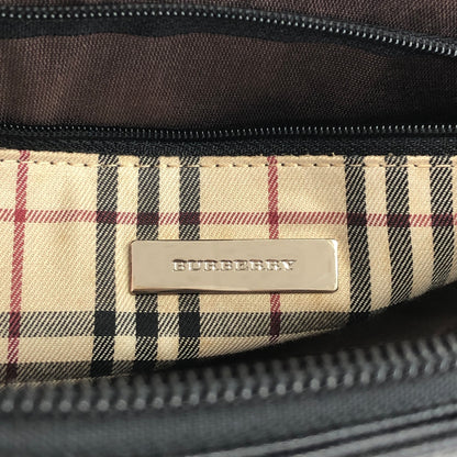 BURBERRY Logo Shoulder bag Black Vintage 6af2tn