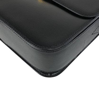 CELINE Turn Lock Shoulder bag Black Vintage jth6xy