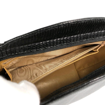 Christian Dior CD Logo Shoulder bag Black Vintage rzenbk