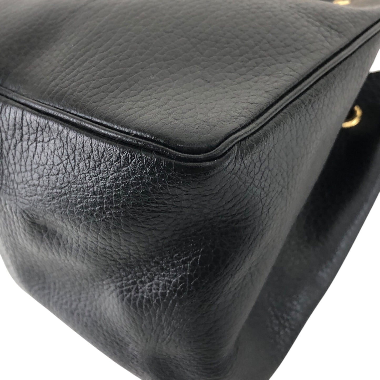 Christian Dior CD Logo Drawstring Small Handbag Black Vintage 8u4aph