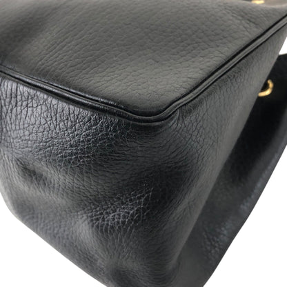 Christian Dior CD Logo Drawstring Small Handbag Black Vintage 8u4aph