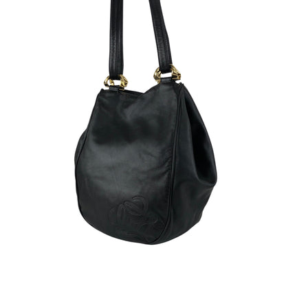 LOEWE Anagram Shoulder bag Black Vintage g6acrx