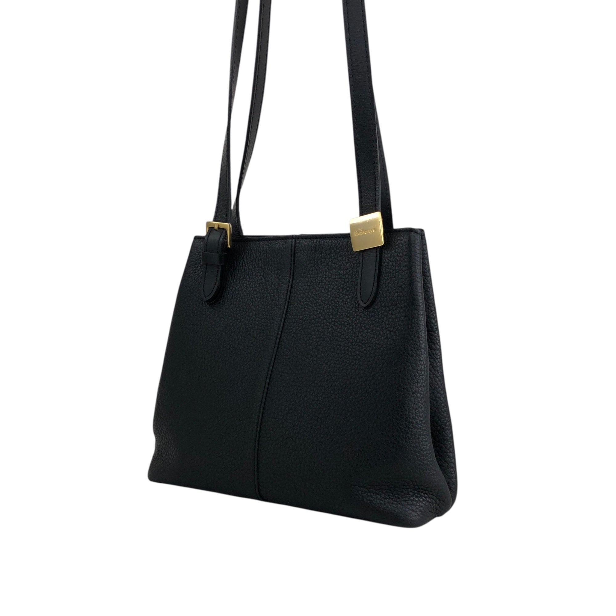 BURBERRY Logo Shoulder bag Black Vintage vrug8v – VintageShop solo