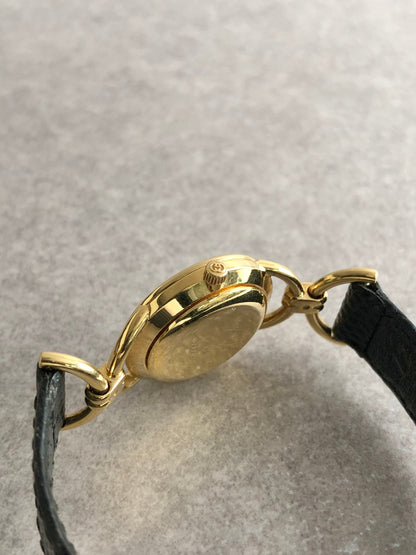 GUCCI Quartz Watch Black 6000L Vintage yav34a